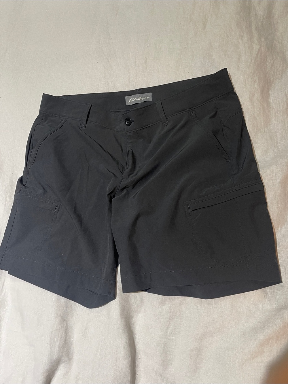 Eddie Bauer Black Women's Hybrid Cargo Shorts